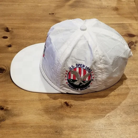 Vintage Pebble Beach US Open 1992 82 Hat Imperial Rope Nylon PGA Golf Made USA
